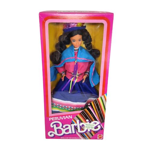 Vintage 1985 Mattel Barbie Dolls OF The World 2995 Box