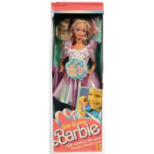Vintage Gift Giving Barbie Doll 1205 Never Removed From Box 1988 Mattel Inc