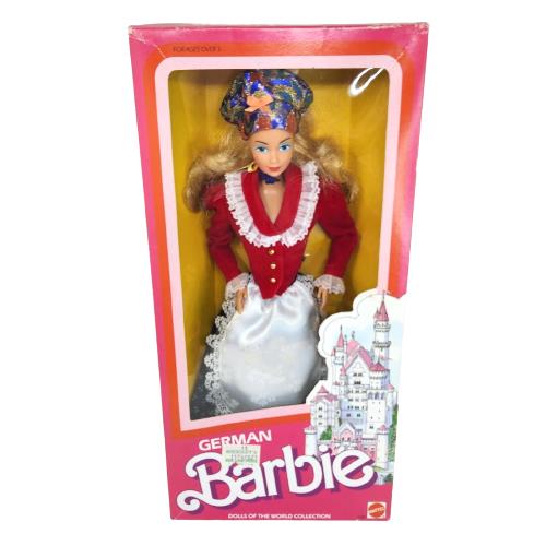 Vintage 1986 Mattel German Barbie Dolls OF The World 3188 Box