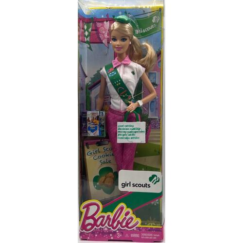 2013 Girl Scouts Cookie Entrepreneur Barbie Doll Blonde Blue Eyes by Mattel