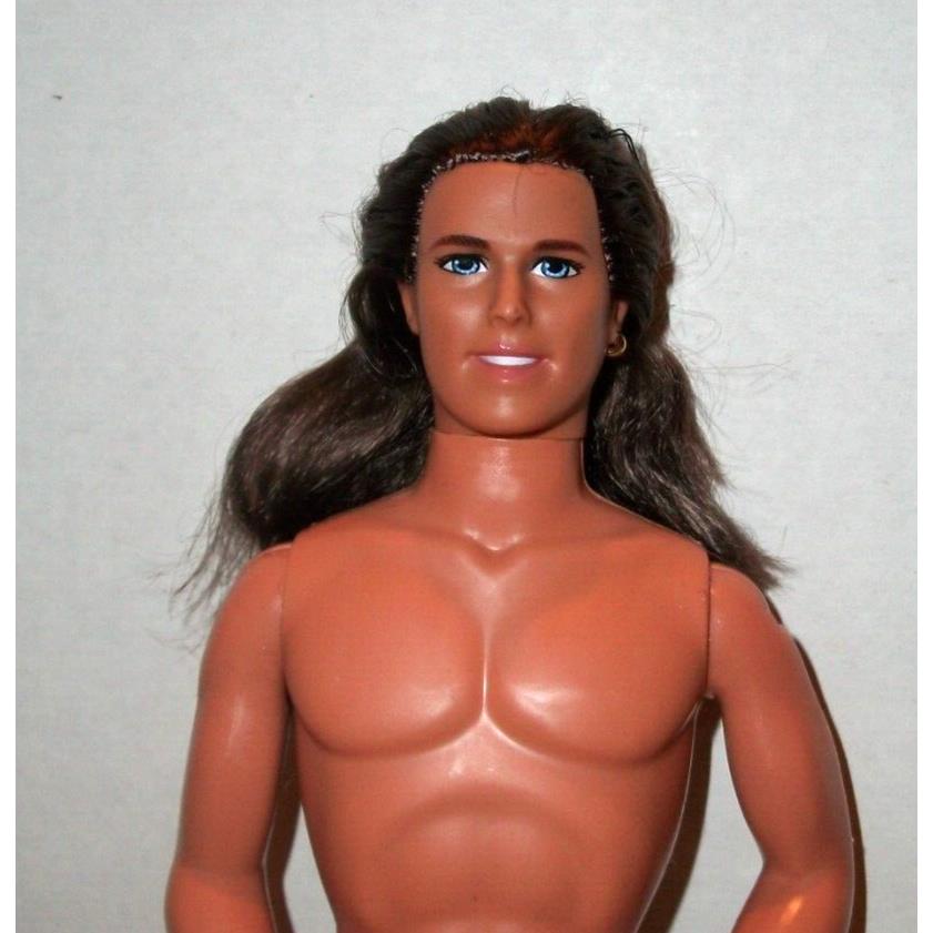 Mattel Barbie Ken Doll For Ooak Pirate or Gothic Long Hair NO Bangs Hunk