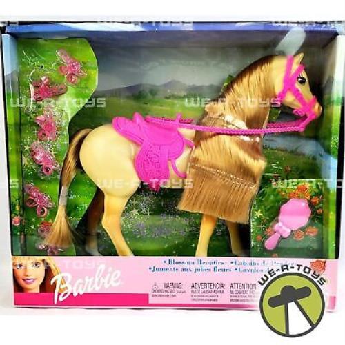 Barbie Blossom Beauties Horse Doll W/ Accs. 2002 Mattel 67017 Nrfb