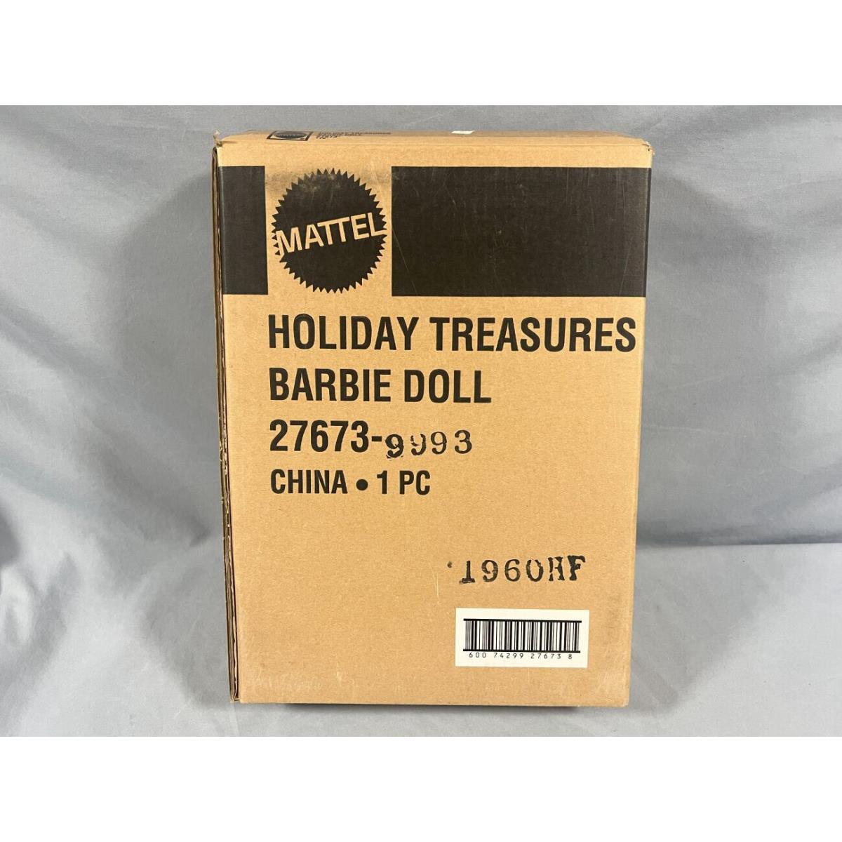 Holiday Treasures Collector Club Barbie Doll 2000 Mattel 27673 Shipper Box Nrfb