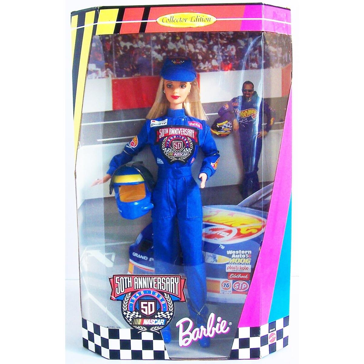 Vintage/new 1998 50th Anniversary Nascar Barbie Collector Edition 20442