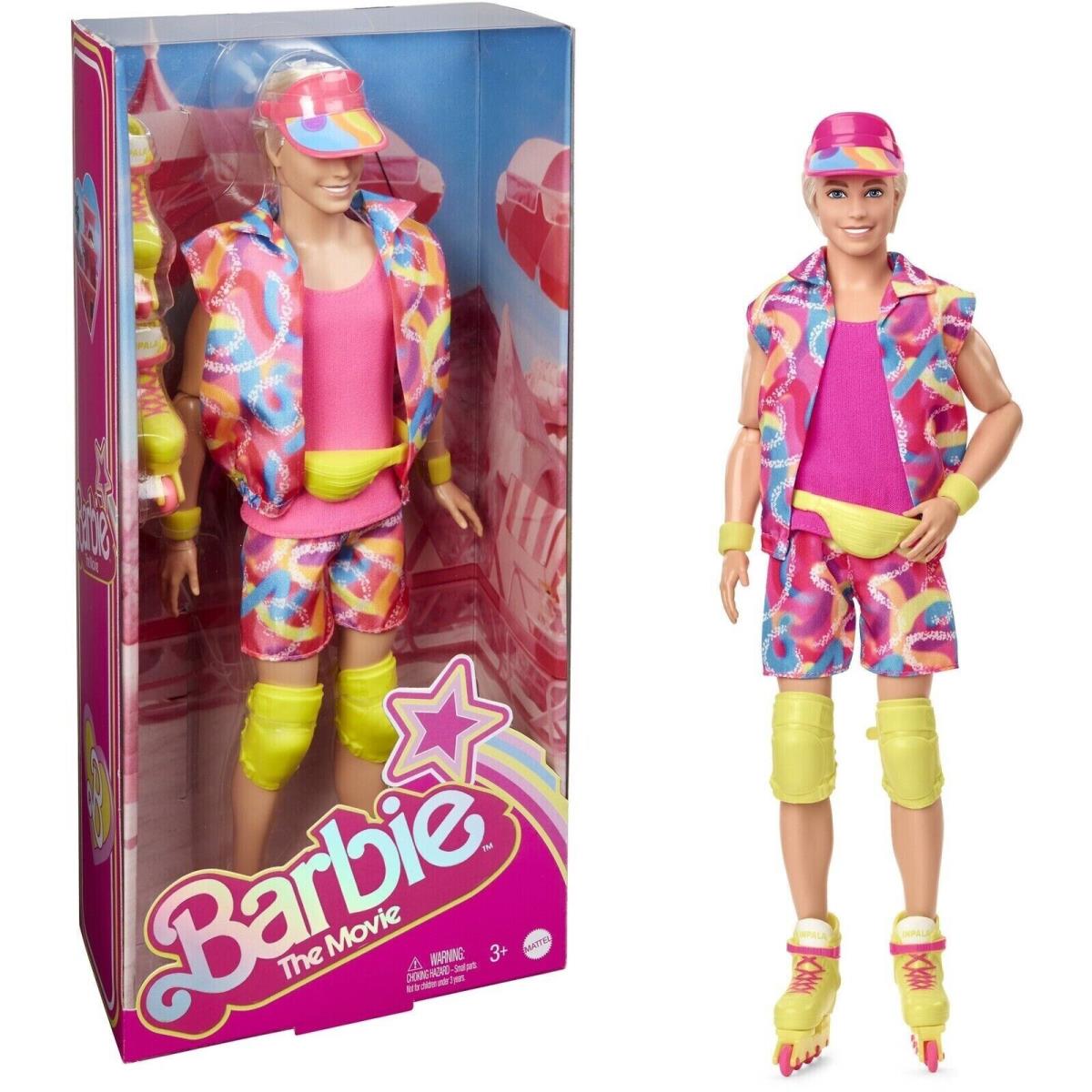 Barbie The Movie Collectible Doll Ken Ryan Gosling Wearing Inline Skating Outfit