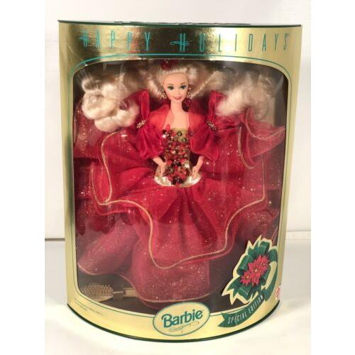 Happy Holidays Barbie Special Edition Display Doll Mattel Vintage 1993