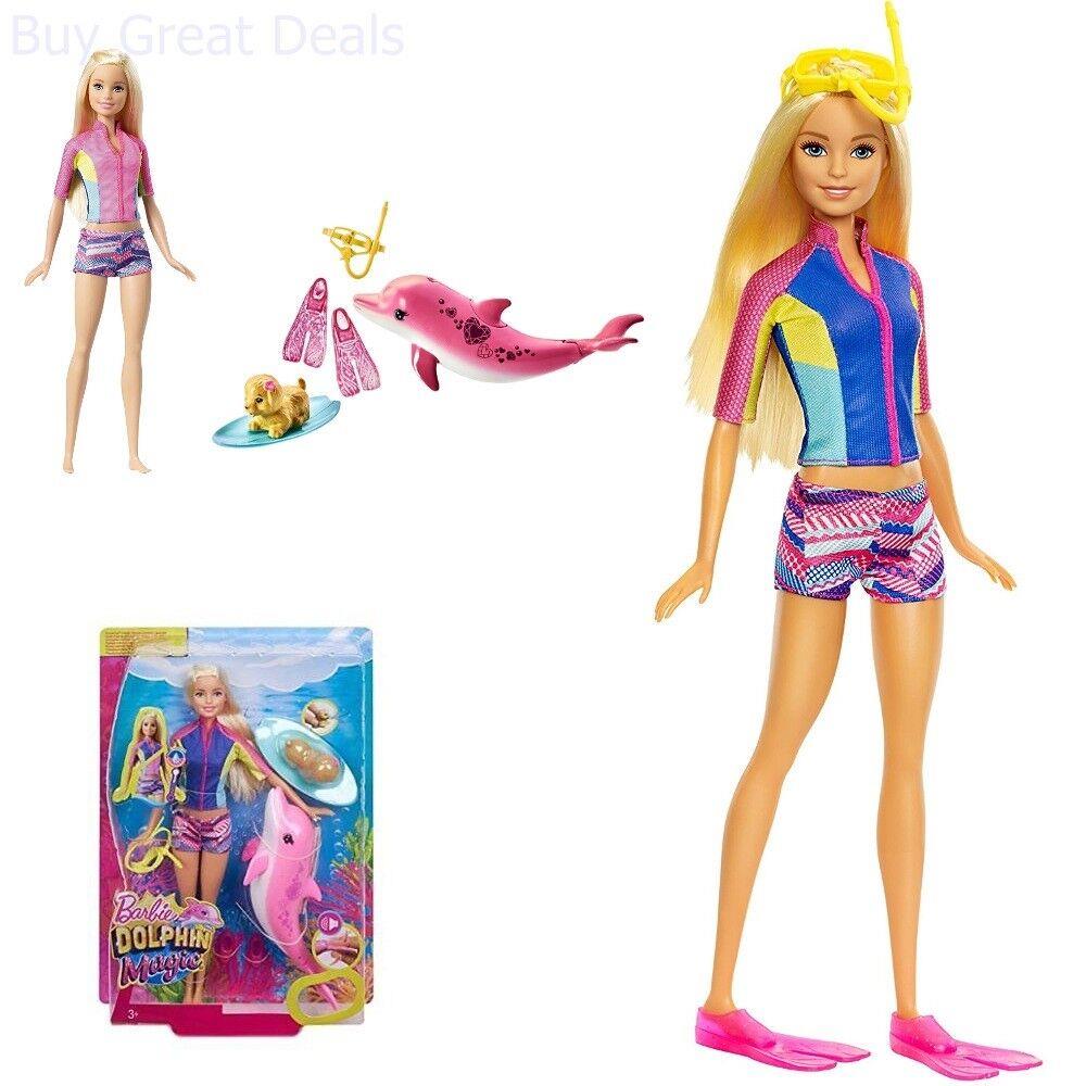 Barbie Dolphin Magic Snorkel Fun Friends Playset Kid Doll Toy Girl Gift Set
