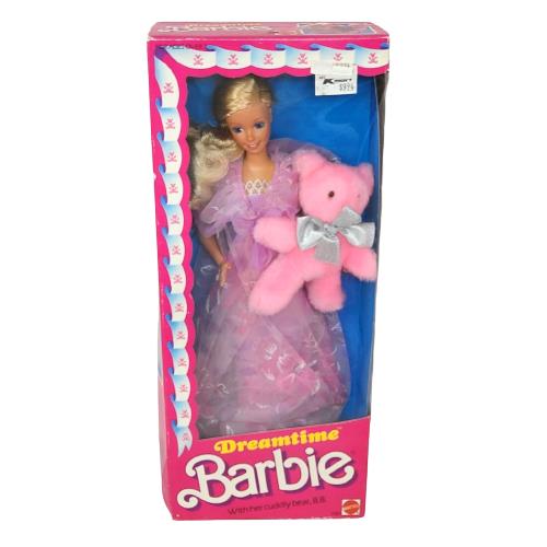 Vintage 1984 Dreamtime Barbie Doll W Bear Mattel IN Box 9180 Nrfm