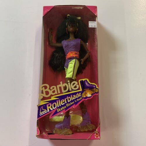 1991 Mattel Barbie Christie Roller Blade 2217 Skates Flicker `n Flash