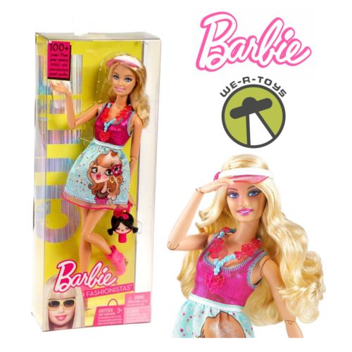 Barbie Fashionistas Cutie Doll 100+ Poses 2009 Mattel T3324