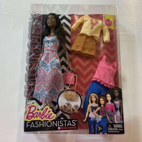 Barbie Fashionistas Boho Fringe 45 Tall African American AA Mattel 2015
