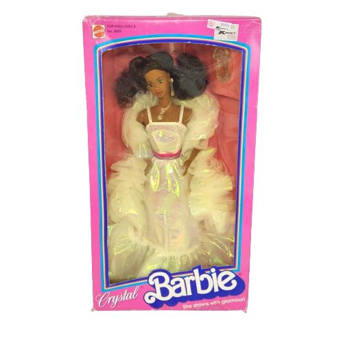 Vintage 1983 Black Crystal Barbie Doll Mattel IN Box 4859