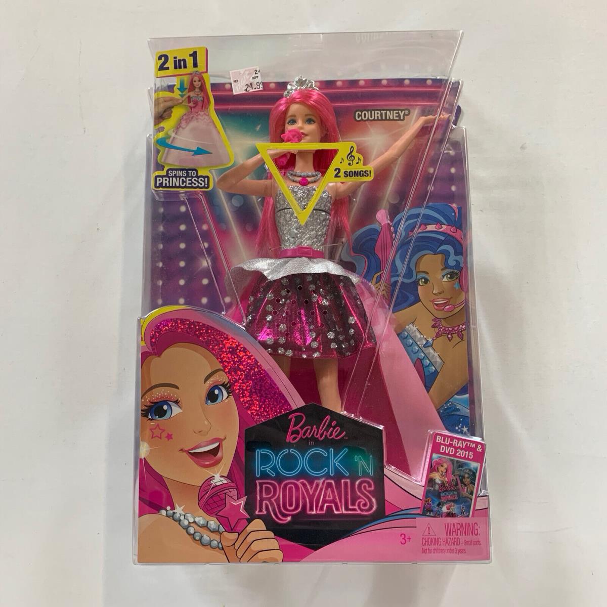 Barbie Rock N Royals 2 In 1 Singing Courtney Princess 2014 Mattel CKB57