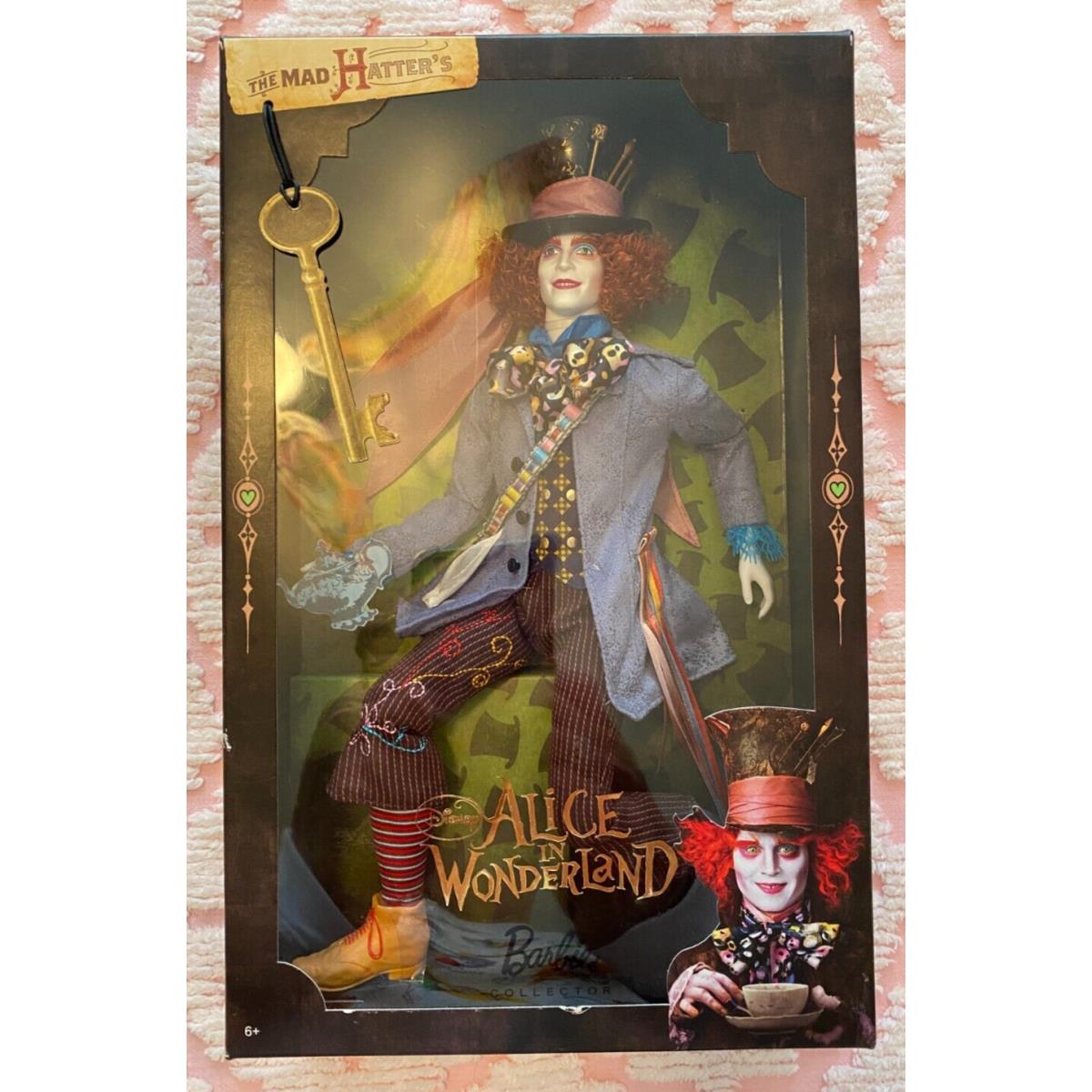 2009 Disney Alice IN Wonderland Doll The Mad Hatter`s Johnny Depp