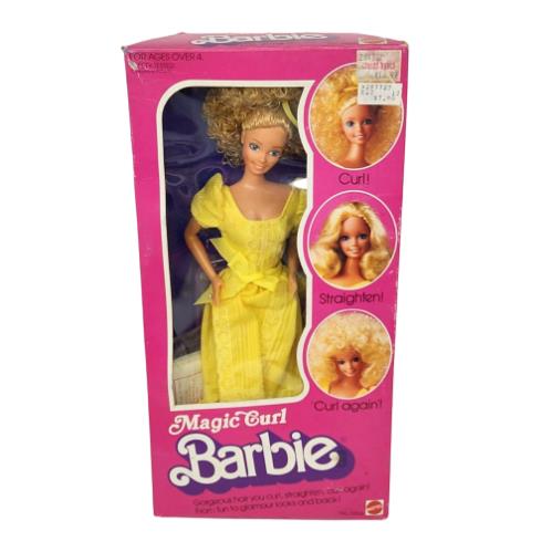Vintage 1981 Magic Curl Barbie Doll Mattel Blonde IN Box 3856