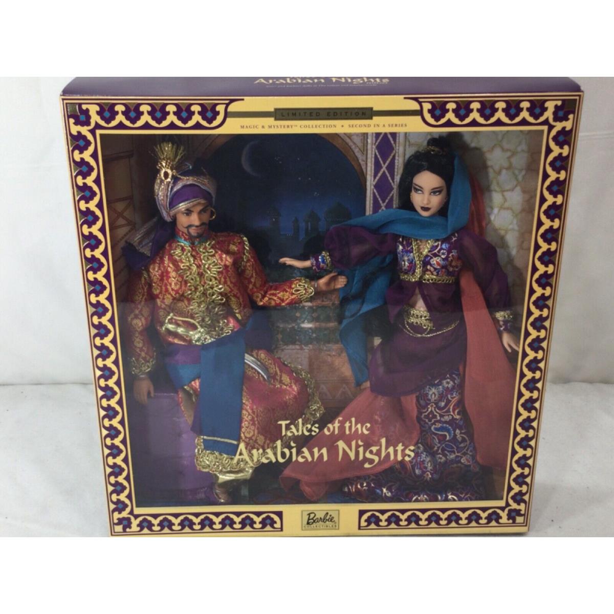 2001 Mattel Barbie Tales of The Arabian Nights 2 Doll Set Magic Mystery