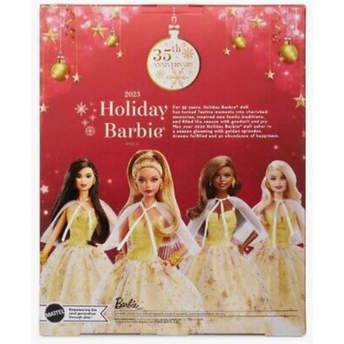Complete Set of 4 Barbie 35th Anniversary 2023 Holiday Golden Gown Mnrfb