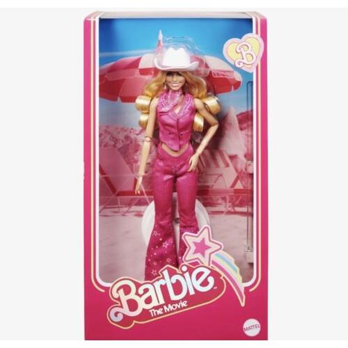 Barbie Movie Western Pink Doll Margot Robbie as Barbie Collectable Doll Nrfb