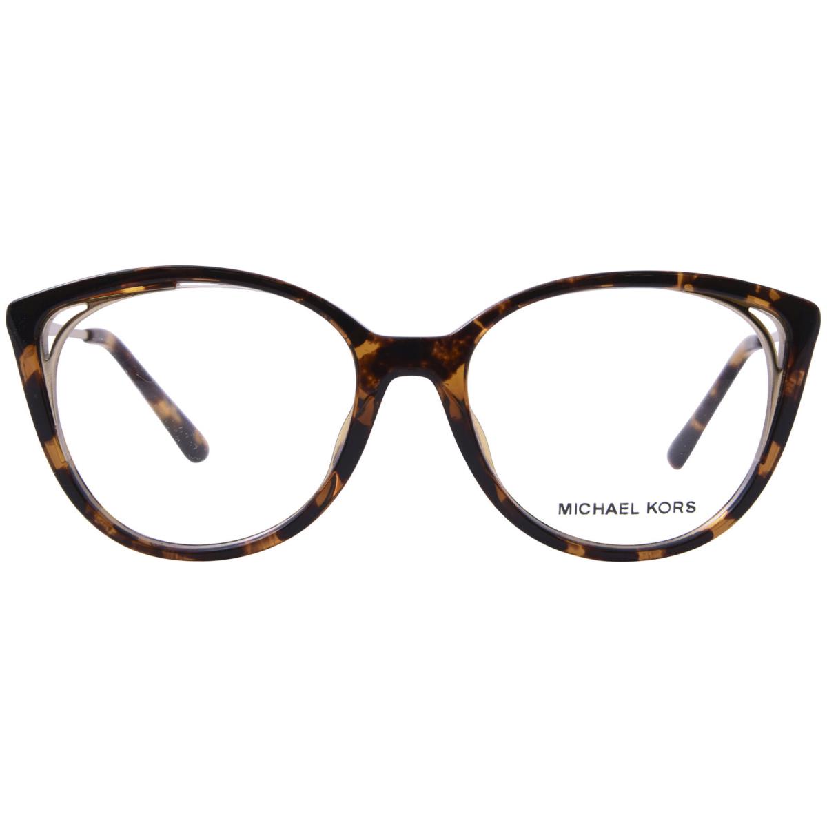 Michael Kors Riga MK4086U 3006 Eyeglasses Women`s Dark Tortoise Full Rim 52mm