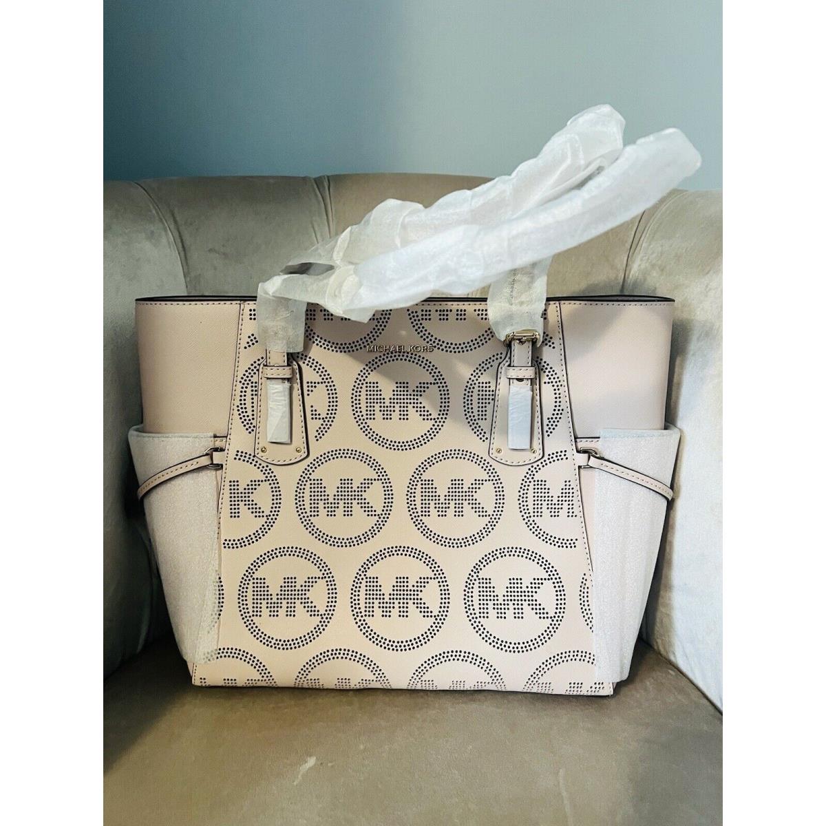 Michael Kors Voyager East West Leather Soft Pink Tote Purse Bag