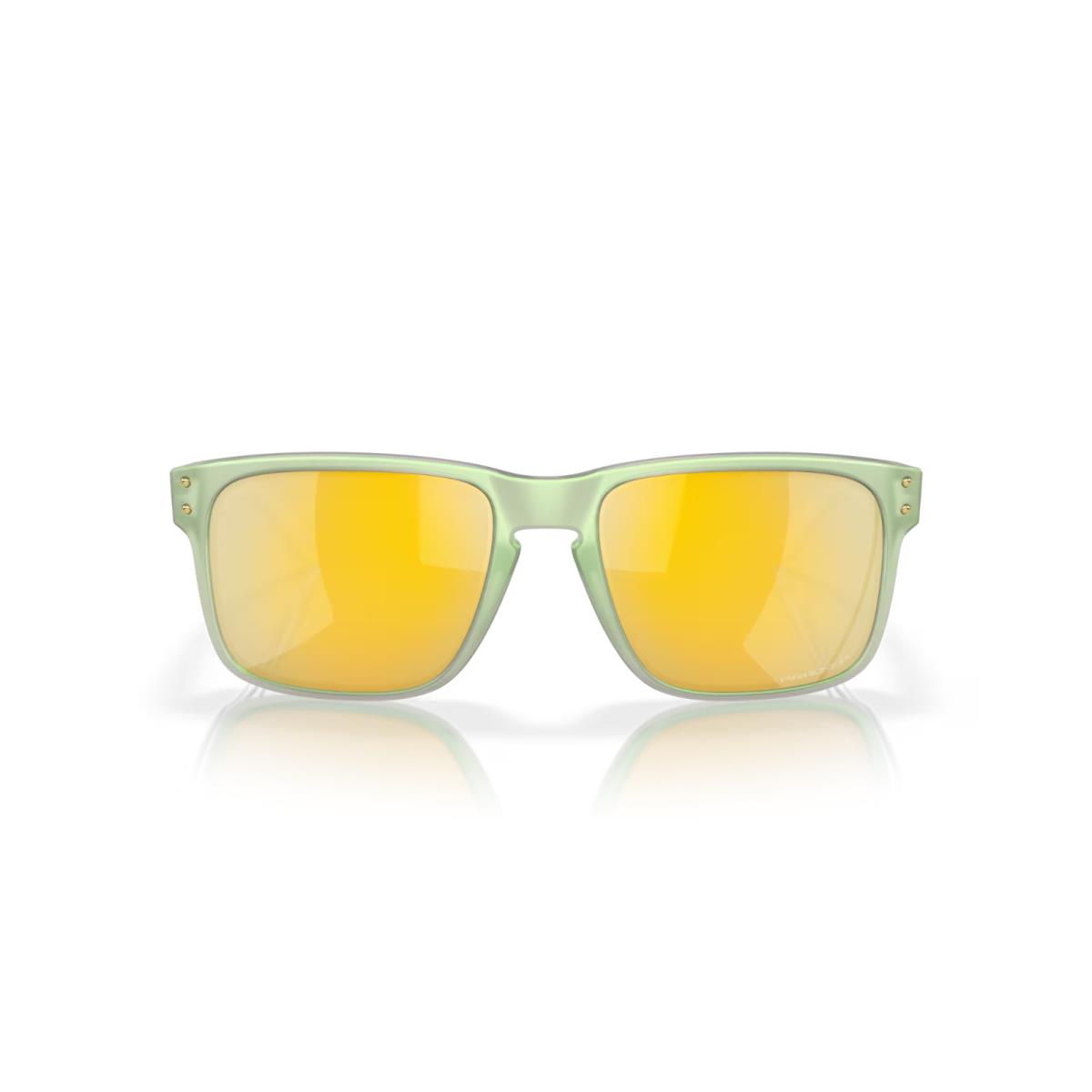 Oakley Holbrook Polarized Sunglasses OO9102-Y055 Dark Jade Opaline W/ Prizm 24K