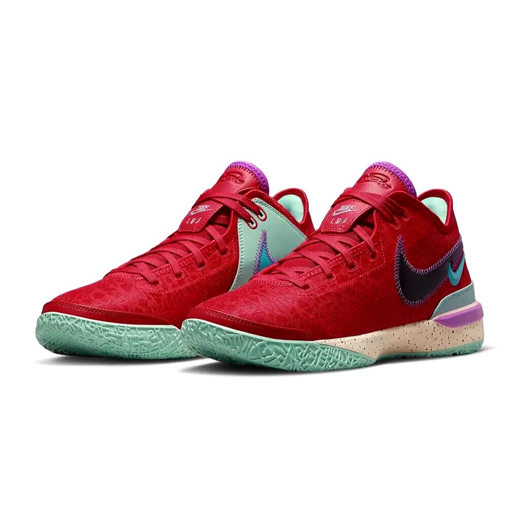 Nike Zoom Lebron Nxxt Gen Mens Size 9 Shoes DR8784 600 Track Red Multicolor - Multicolor