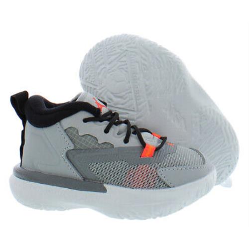 Nike Jordan Zion 1 Infant/toddler Shoes Size 5 Color: Lt Smoke Grey/total - Lt Smoke Grey/Total Orange, Main: Grey