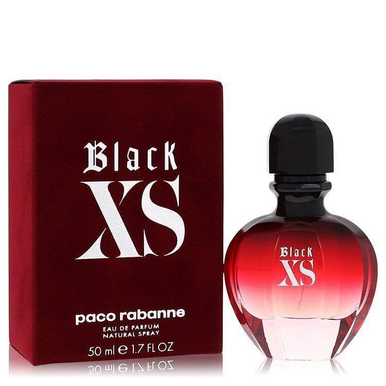 Black XS by Paco Rabanne Eau De Parfum Spray Packaging 1.7 oz Women