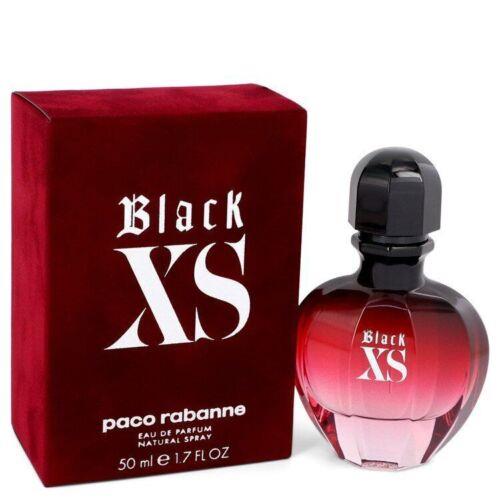 Black XS Perfume by Paco Rabanne Eau De Parfum Spray 1.7 Oz/ 50 ml For Women