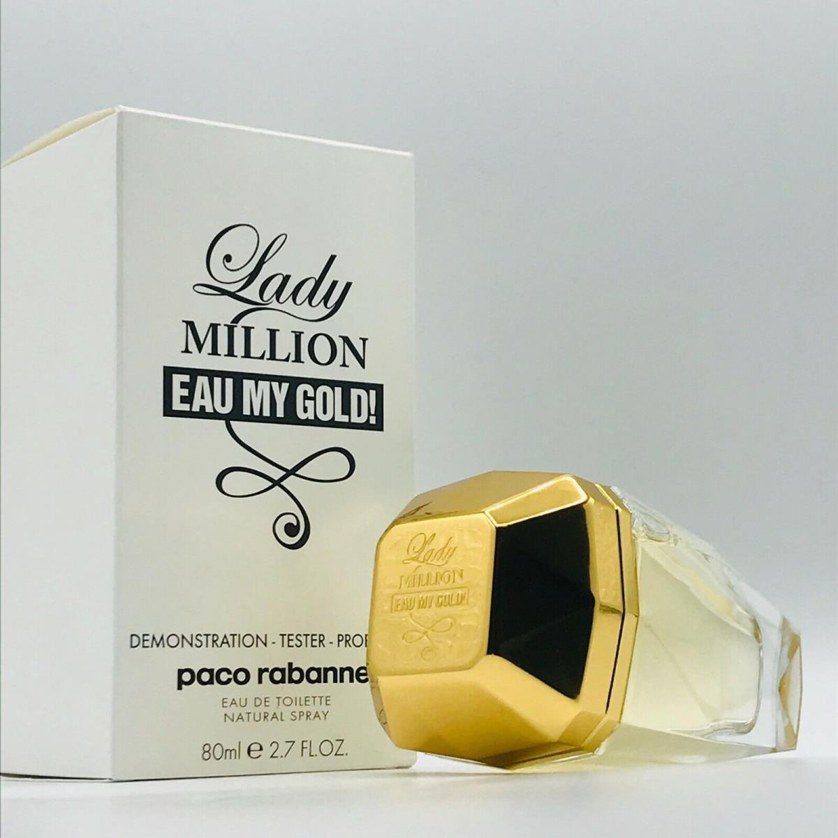 Paco Rabanne Lady Million Eau My Gold Women Perfume Edt Spray 2.7 oz Box As Show