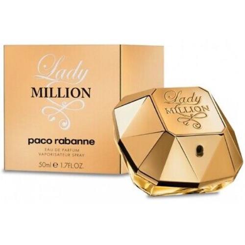 Lady Million Paco Rabanne 1.7 oz / 50 ml Eau De Parfum Women Perfume Spray