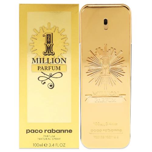 1 Million Parfum by Paco Rabanne 3.4 oz Cologne For Men