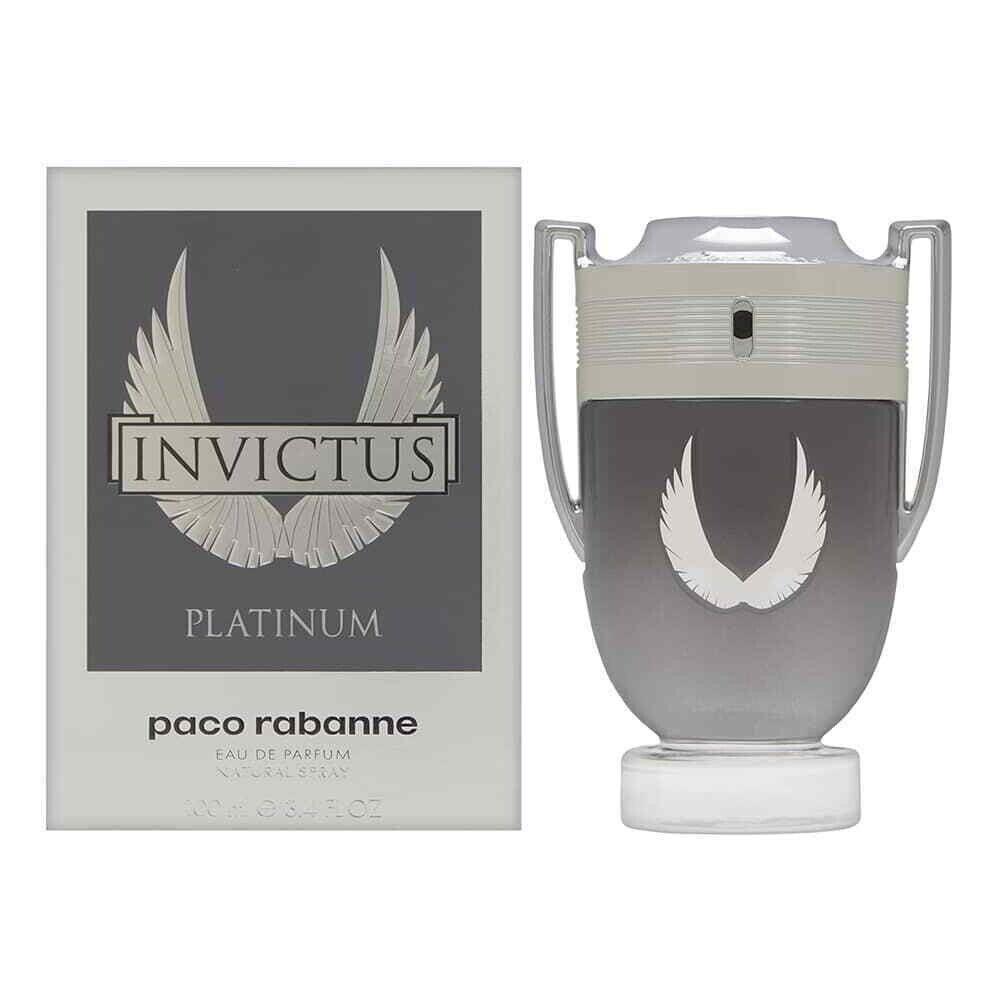 Invictus Platinum by Paco Rabanne For Men 3.4 oz Eau de Parfum Spray