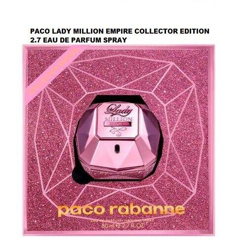 Lady Million Empire by Paco Rabanne 2.7 oz Edp Perfume Spray Collector Edition