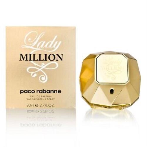Lady Million Paco Rabanne 2.7 oz / 80 ml Eau De Parfum Women Perfume Spray