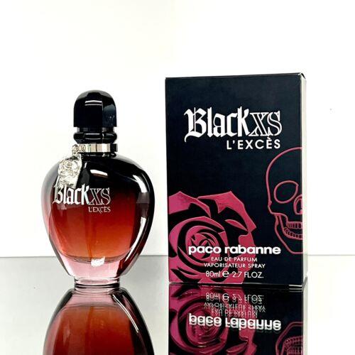 Black XS L`exces by Paco Rabanne Women Perfume 2.7oz-80ml Edp Spray Rare BQ34