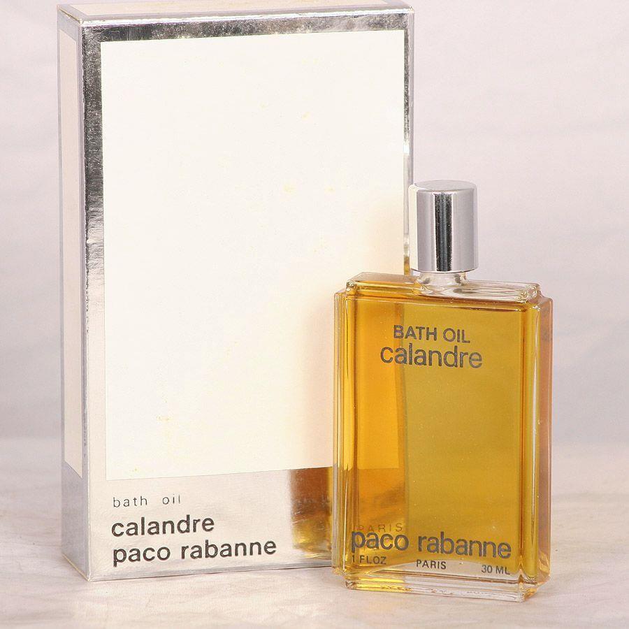 Vintage Paco Rabanne Calandre 1 oz Perfume Oil Bath Oil