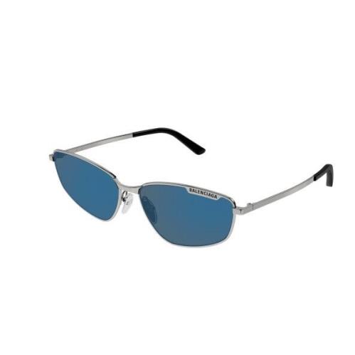 Balenciaga BB0277S 003 Gunmetal/blue Rectangular Men`s Sunglasses