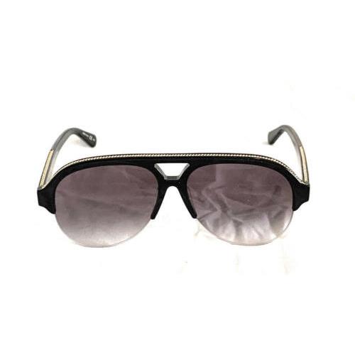 Stella Mccartney Black Sunglasses with Gold Detailing