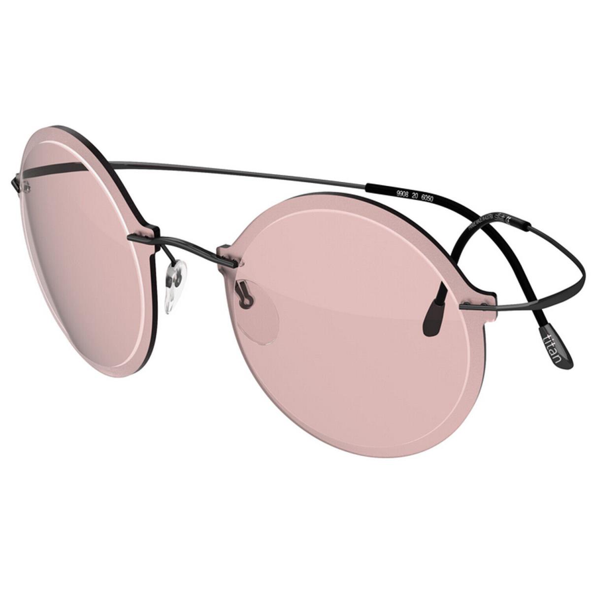 Silhouette Sunglasses Wes Gordon 54-19-115 Rose Black 9908-6051