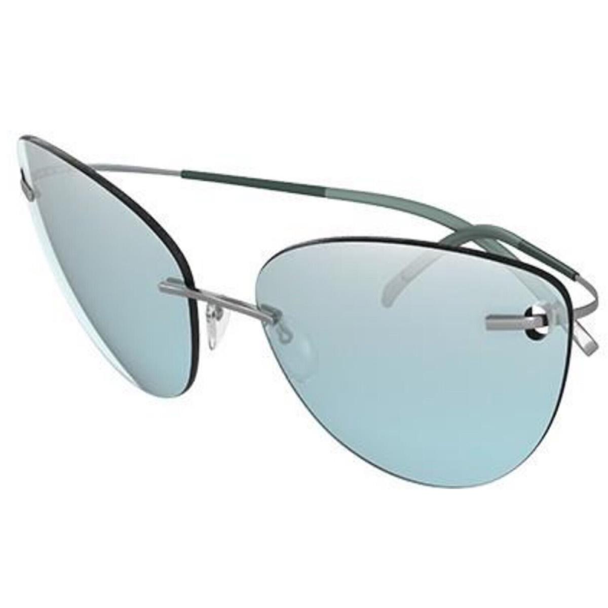 Silhouette Sunglasses Tma Icon 64/17/140 Titanium Ruthenium/azure 8154-6243