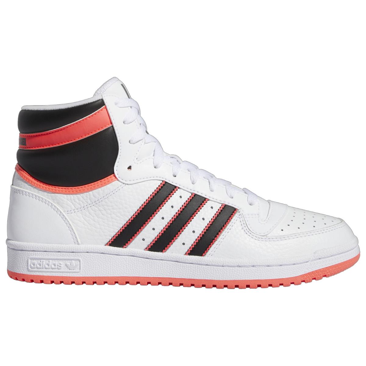 Adidas Men`s Top Ten Hi RB Shoes White/core Black/turbo - White/Core Black/Turbo