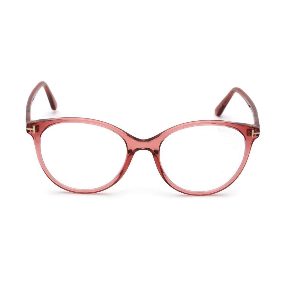 Tom Ford Women`s Eyeglasses Shiny Pink Cat Eye Plastic Frame FT5742-B 072