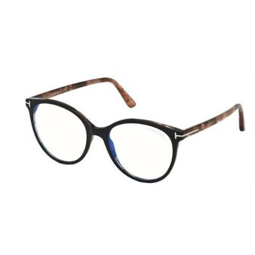 Tom Ford Round Eyeglasses FT5742-B-005-53 Black 53mm