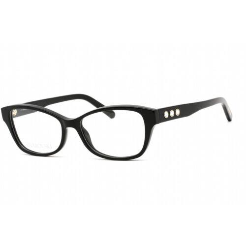 Swarovski Women`s Eyeglasses Cat Eye Shape Shiny Black Plastic Frame SK5430 001