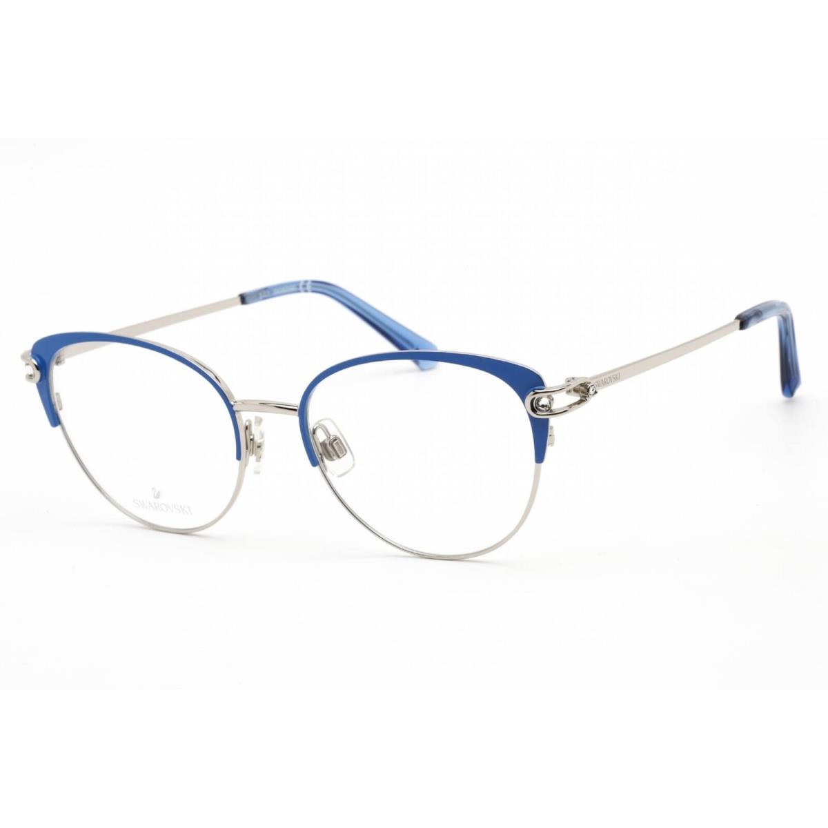 Swarovski Women`s Eyeglasses Blue Cat Eye Metal Full-rim Frame SK5397 086