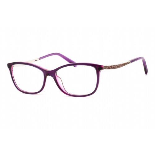Swarovski Women`s Eyeglasses Rectangular Shape Violet Plastic Frame SK5412 083