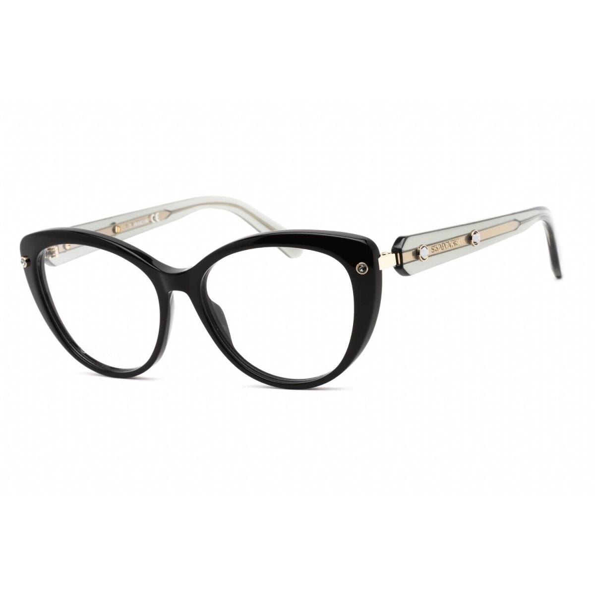 Swarovski SK5477 001 Eyeglasses Shiny Black Frame 53 Mm