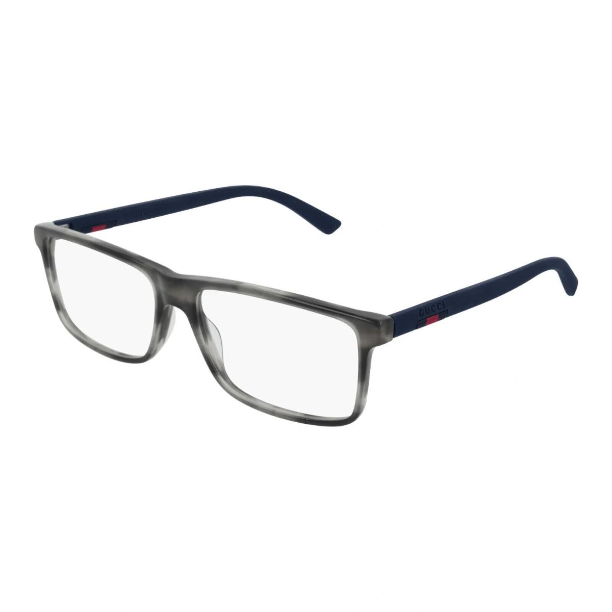 Gucci GG0424O Havana/blue 007 Men`s Eyeglasses Optical Frame 58MM