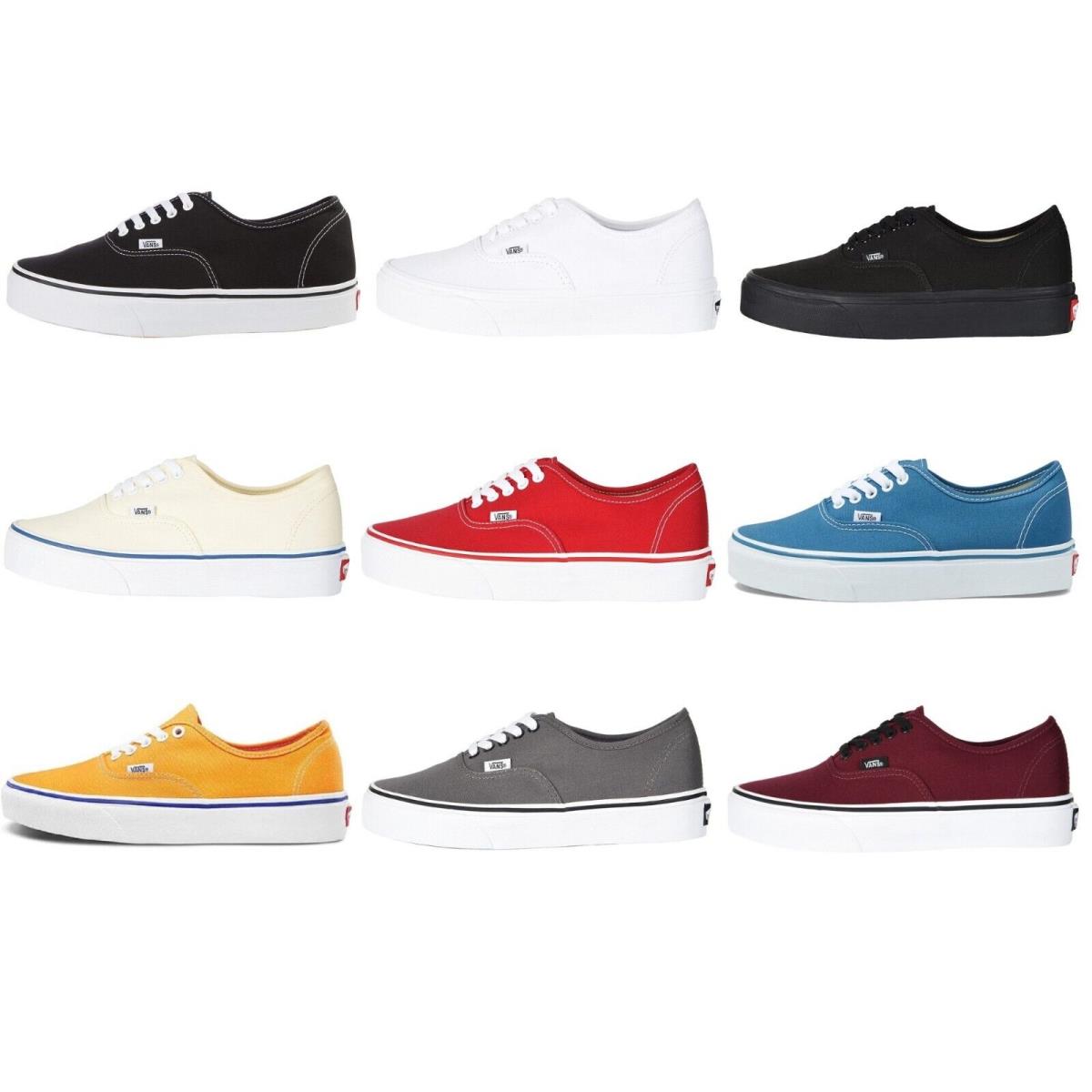 Vans Unisex Mens Womens Canvas Sneakers Skate Shoes